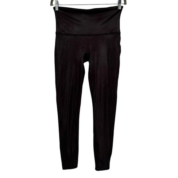 Spanx Faux Leather Leggings Brown XL - Picture 1 of 7